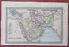 Persia Arabian Peninsula Red Sea Hejaz Mecca Medina 1830 miniature map