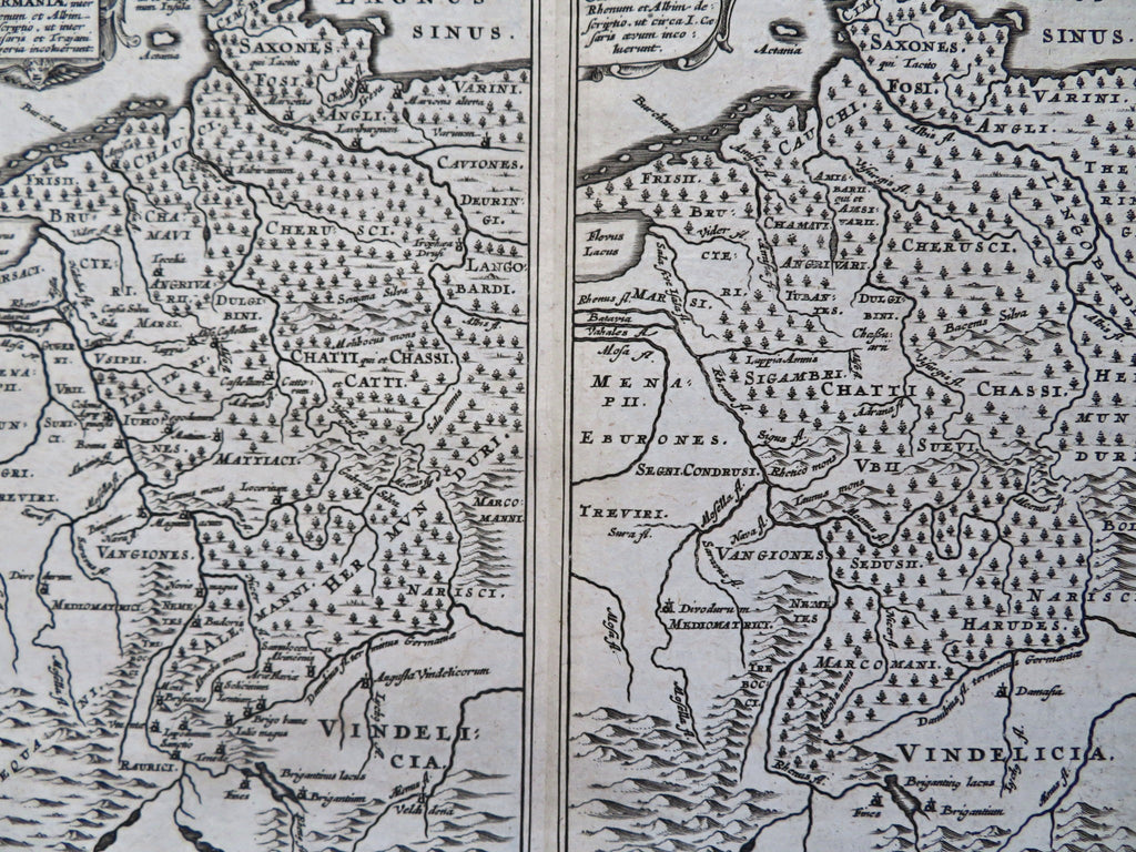 Holy Roman Empire Germany Austria Low Countries Switzerland 1676 Waesburg map