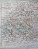 Kingdom of Saxony German Confederation Dresden Leipzig 1818 Walch map