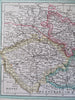 Kingdom of Bohemia Moravia Silesia Hapsburg Empire Prague 1818 Walch map