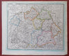 Kingdom of Bavaria Baden Württemberg German Confederation 1818 Walch Map