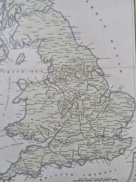 United Kingdom Navigation Canals Roads & Railways 1818 Findlay map