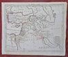 World of the Bible Holy Land Assyria Babylon Mesopotamia Armenia 1806 Glot map