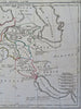 World of the Bible Holy Land Assyria Babylon Mesopotamia Armenia 1806 Glot map