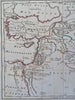 World of the Bible Holy Land Assyria Babylon Mesopotamia Armenia 1806 Glot map