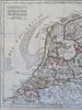 Dutch Republic Netherland Holland Zealand Batavia Republic 1806 scarce map