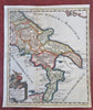 Southern Italy Roman Provinces Ancient World 1697 Cluverius decorative map