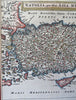 Ottoman Empire Anatolia Asia Minor Turkey Cyprus 1686 fine miniature map