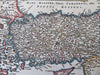 Ottoman Empire Anatolia Asia Minor Turkey Cyprus 1686 fine miniature map