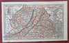 Antebellum Virginia 1853 uncommon detailed hand color state map