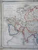 Asia Qing Empire British India Arabia Persia Ottoman Empire 1852 du Bocage map