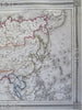 Asia Qing Empire British India Arabia Persia Ottoman Empire 1852 du Bocage map