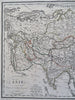 Asia Ottoman Empire Arabia India China Korea Russia 1810 rare hand color map