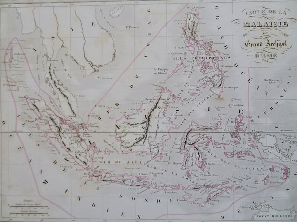 Malaysia Indonesia Philippines Borneo Celebes Java Sumatra 1846 Thierry map