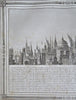 Comparative Heights World Monuments compared 1852 scarce thematic print