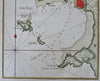 Taranto Apulia Southern Italy Fortifications Harbor 1760 Bellin engraved map