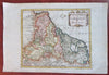 Seventeen Provinces Low Countries Netherlands c. 1750's engraved historical map