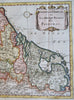 Seventeen Provinces Low Countries Netherlands c. 1750's engraved historical map
