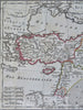 Eastern Ottoman Empire Anatolia Syria Holy Land Armenia 1806 Herisson color map