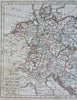 Holy Roman Empire Germany Austria Hungary Switzerland 1806 Herisson Glot map
