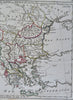 Ottoman Empire Balkans Serbia Albania Wallachia Greece Romania 1806 Herisson map