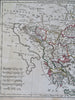 Ottoman Empire Balkans Serbia Albania Wallachia Greece Romania 1806 Herisson map