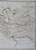 Empire of Alexander the Great Macedonia Persia Egypt 1810 rare Lapie color map