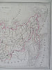 Siberia Russian Empire Kamchatka Manchuria 1846 Thierry engraved map