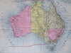 Australia New South Wales Queensland Victoria Tasmania 1895 Erhard map