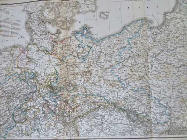 Northern Germany Prussia Hanover Rhineland Pomerania Saxony 1854 Muhlert map