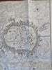 Douai Flanders France City Plan Fortifications c. 1745 engraved map