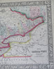 Canada West Great Lakes Ontario Lake Erie Toronto Ottawa 1860 Mitchell map