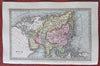 Asia Qing China Ottoman Empire Japan Korea Mughal India 1831 miniature map