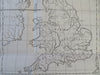 Roman Britain Britannia Romana Pictland Wales 1732 engraved historical map