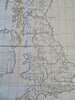 Roman Britain Britannia Romana Pictland Wales 1732 engraved historical map