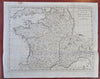 France Ancien Regime Dauphine SAvoy MIlan Switzerland region 1732 engraved map