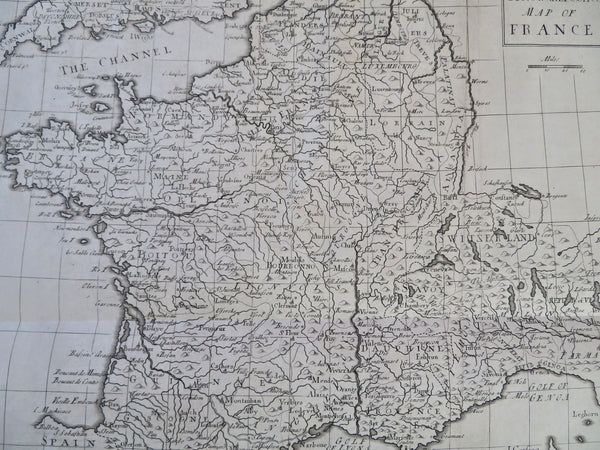 France Ancien Regime Dauphine SAvoy MIlan Switzerland region 1732 engraved map