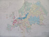 Geological Europe Geology Rock types 1846 Thierry scientific thematic map