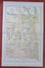 Dakota Territory 1886 large color map population given as 135,127