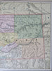 Montana Helena Yellowstone 1886 detailed large state map population 39,159