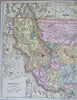 Montana Helena Yellowstone 1886 detailed large state map population 39,159