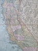 California state large detailed 1886 color map population 864,694