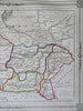 Persia Iran Afghanistan Baluchistan Turkestan 1852 Levasseur hand color map