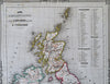 United Kingdom Ireland England Scotland Wales 1852 Vuillemin engraved map