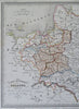 Poland Historical Borders Partition Lithuania Commonwealth 1846 historical map