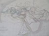 World of Herodotus Ancient Greece Persia North Africa 1846 historical map