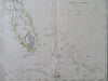 Florida Georgia North & South Carolina Bahamas 1850's Ettling Day Dispatch map