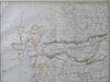 British India Bombay Mysore Protectorates West India Rajputana 1850's Weller map