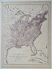 Eastern United States Population Density 1874 Walker demographic map