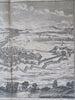 Casal Italy War of Spanish Succession c. 1740 Basire engraved folio city view